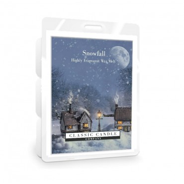 Schneefall Classic Kerze Wachs