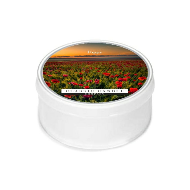 Tageslicht Mohn Classic Kerze