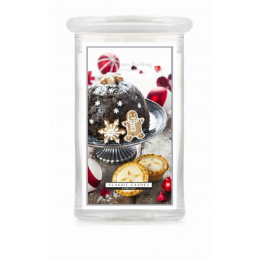 Große Weihnachtspudding-Klassik-Kerze