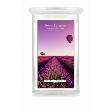 Große Französische Lavendel-Klassik-Kerze