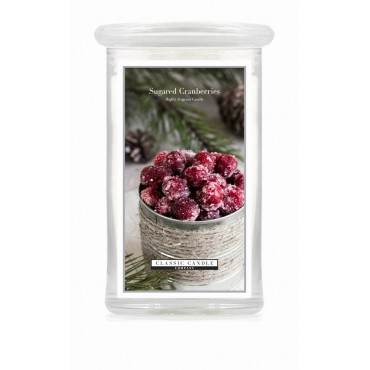 Große Klassische Kerze "Gezuckerte Preiselbeeren