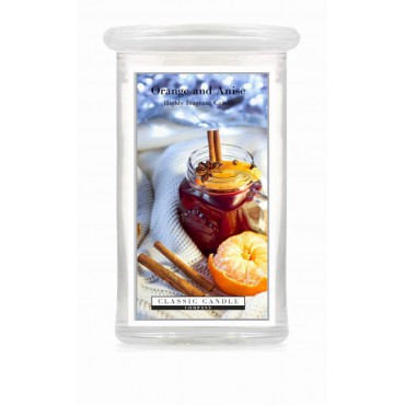 Große Orange und Anis Classic Kerze