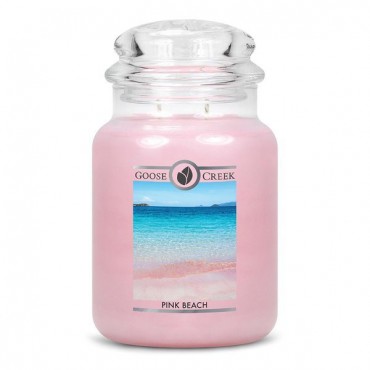 Große Pink Beach Goose Creek Kerze