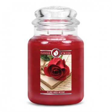 Große Pure Red Rose Goose Creek Kerze