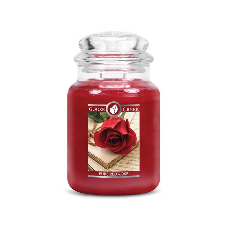 Große Pure Red Rose Goose Creek Kerze