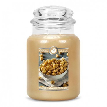 Große Salzkaramell Popcorn Goose Creek Kerze