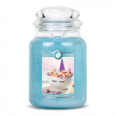 Große Einhorn Candy Goose Creek Kerze