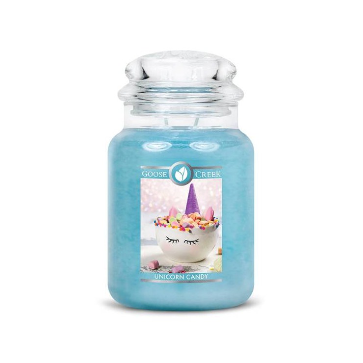 Große Einhorn Candy Goose Creek Kerze