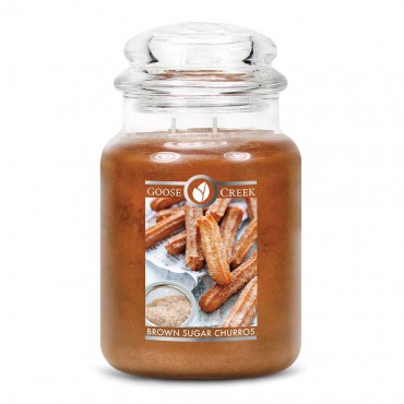 Große Brown Sugar Churros Goose Creek Kerze