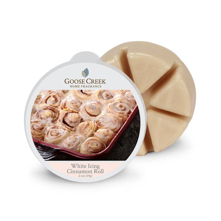 White Icing Cinnamon Roll Creek Duftkerze Wachs