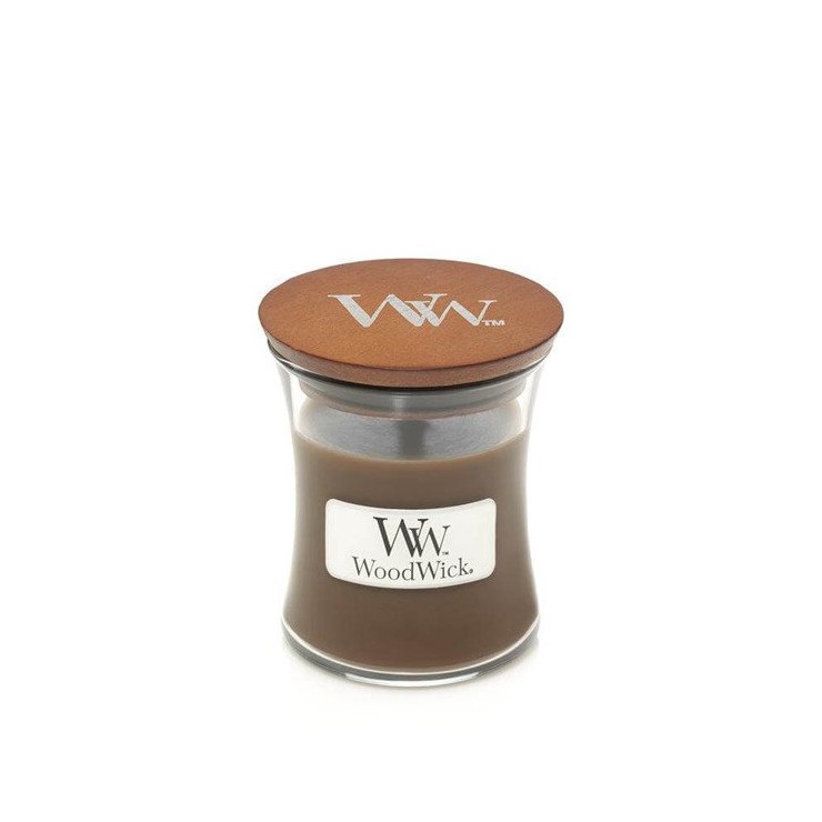 Kleine Amber & Weihrauch Woodwick Kerze