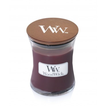 Kleine Black Cherry Woodwick Kerze