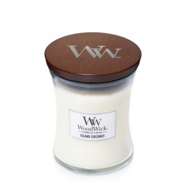 Kleine Insel Kokosnuss Woodwick Kerze