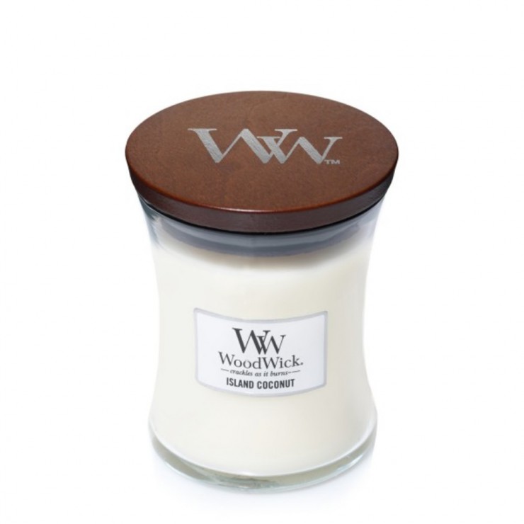 Kleine Insel Kokosnuss Woodwick Kerze
