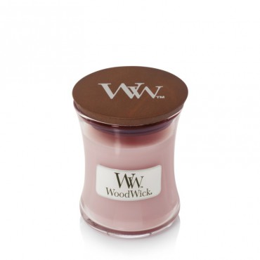 Kleine Rosewood Woodwick Kerze