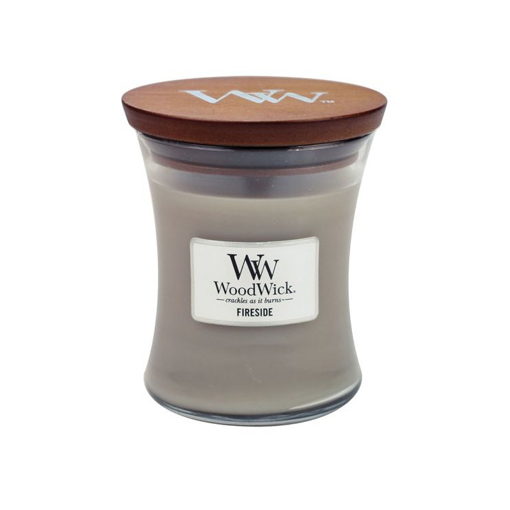 Kleine Fireside Woodwick Kerze