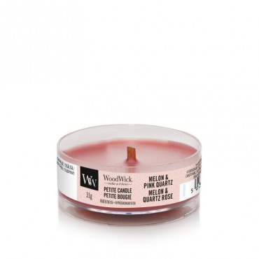 Petite Melon & Pink Quartz WoodWick Kerze