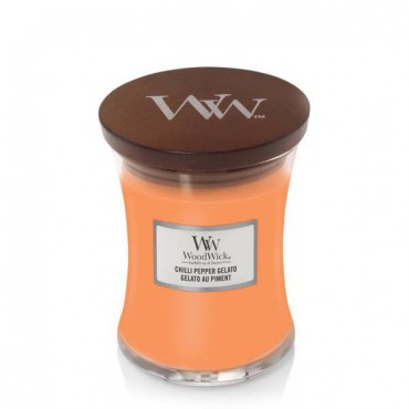 Woodwick Chilli Pepper Gelato Medium Kerze