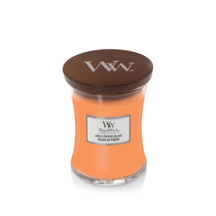 Woodwick Chilli Pepper Gelato Medium Kerze