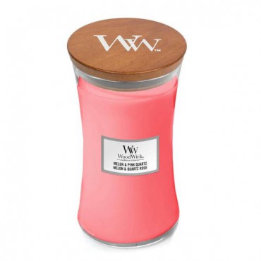Große Melone & Rosa Quarz WoodWick Kerze