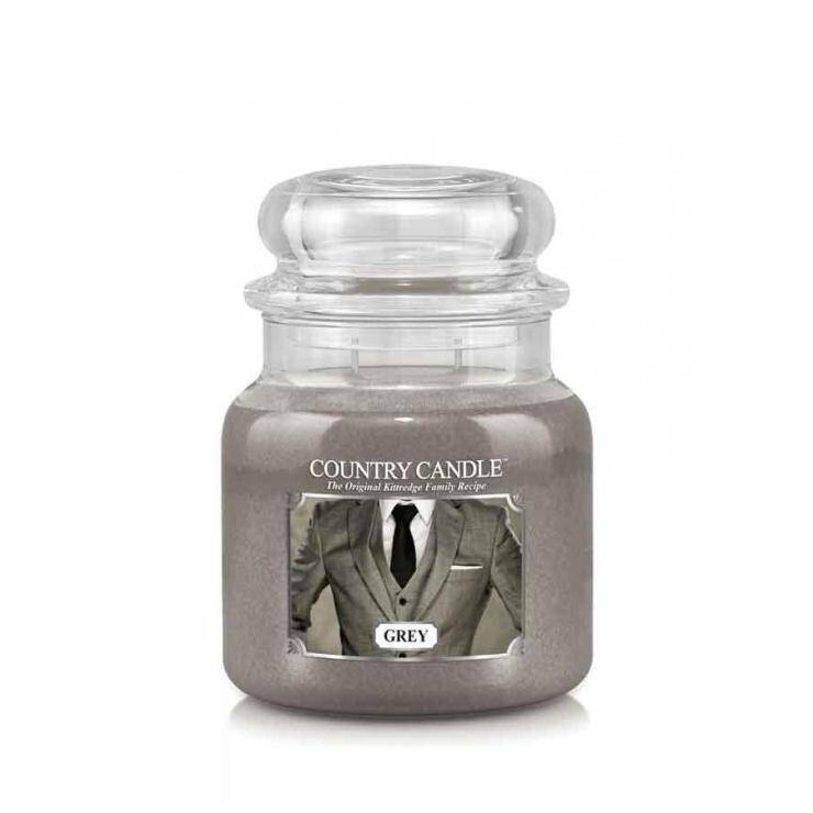 Medium Grey Country Kerze