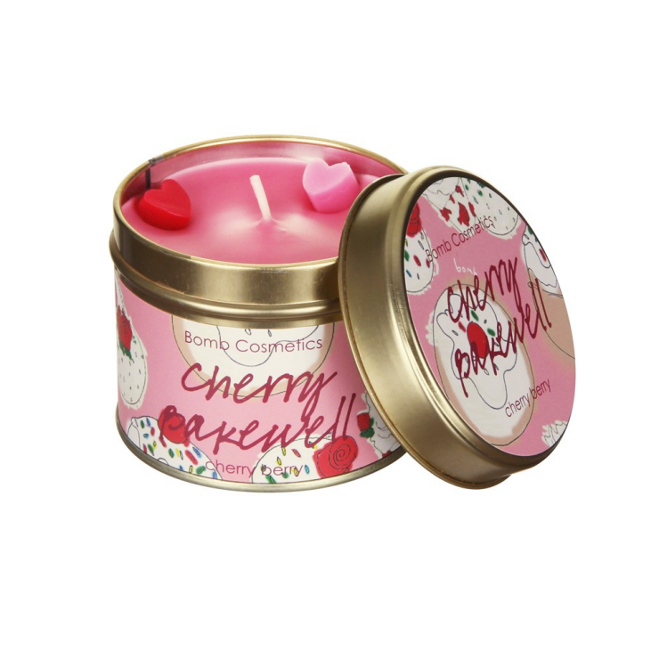 Duftkerze in einer Dose Kuchen mit Kirsche Bomb Cosmetics