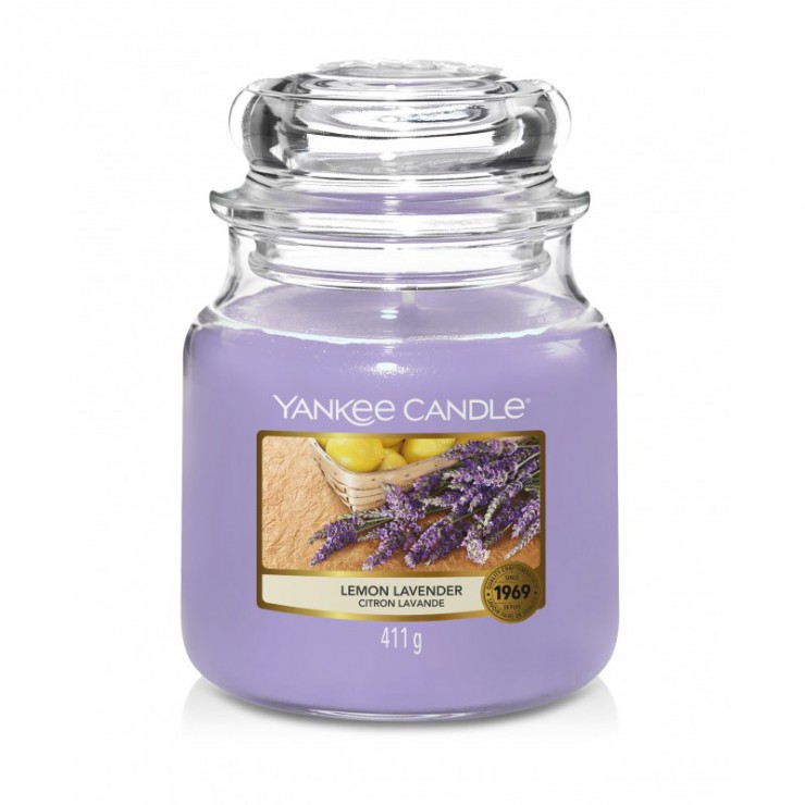 Medium Lemon Lavender Yankee Kerze