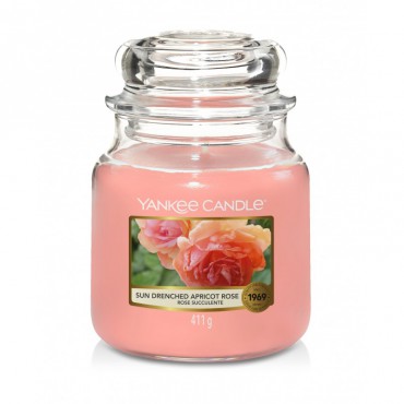Medium Sun-Drenched Apricot Rose Yankee Kerze