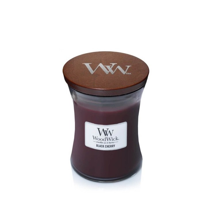 Black Cherry Woodwick mittelgroße Kerze Black Cherry Woodwick mittelgroße Kerze