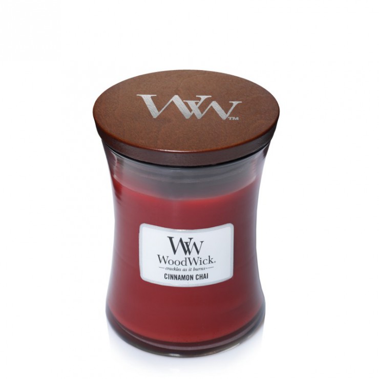 Medium Zimt Chai Woodwick Kerze