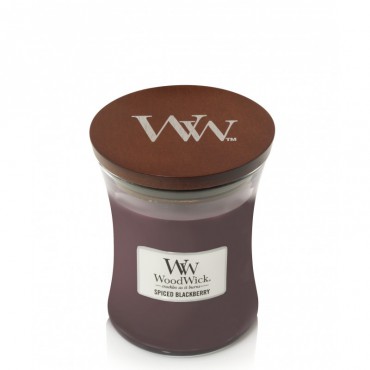 Woodwick Spiced Blackberry mittelgroße Kerze