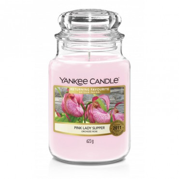 Pink Lady Slipper große Kerze von Yankee Candle