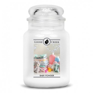 Große Baby Powder Goose Creek Kerze