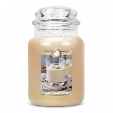Große Irish Cream Swirl Goose Creek Kerze