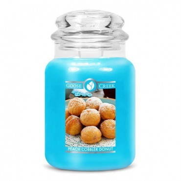 Große Pfirsich Cobbler Donut Goose Creek Kerze