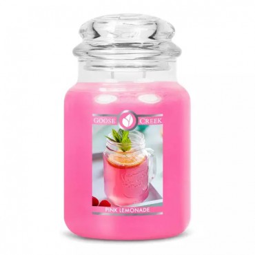 Große rosa Limonade Goose Creek Kerze