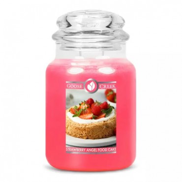 Große Erdbeere Angel Food Cake Goose Creek Kerze