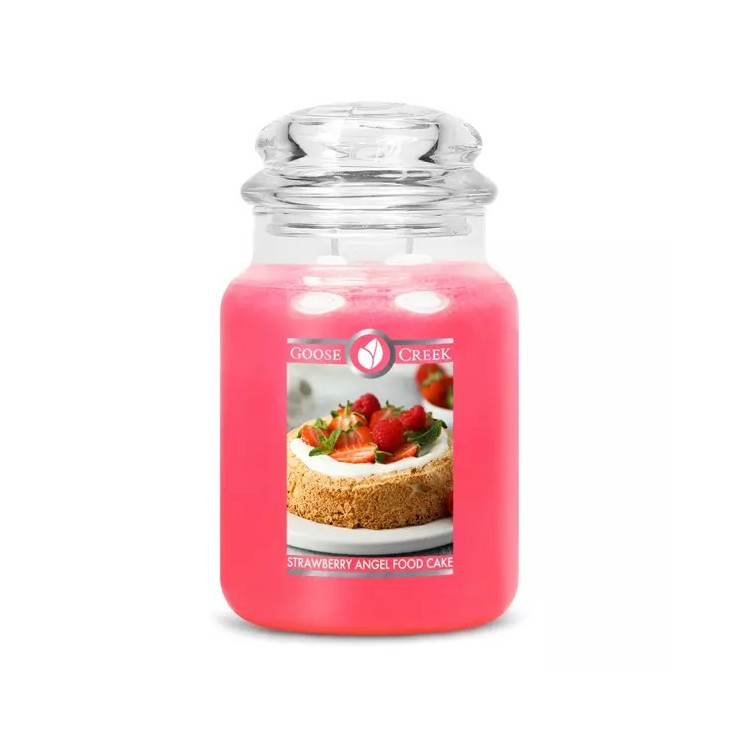 Große Erdbeere Angel Food Cake Goose Creek Kerze