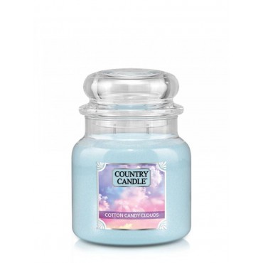 Medium Cotton Candy Clouds Land Kerze
