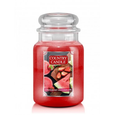 Große Strawberry Watermelon Country Kerze