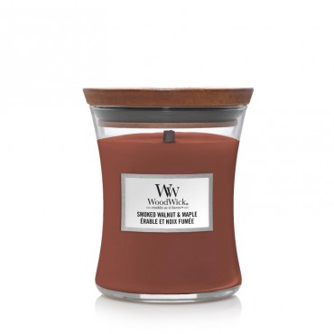 Medium Smoked Walnut & Maple Woodwick Kerze