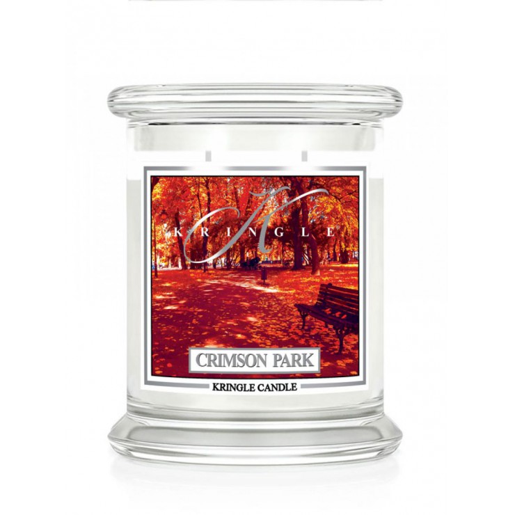 Medium Crimson Park Kringle Kerze