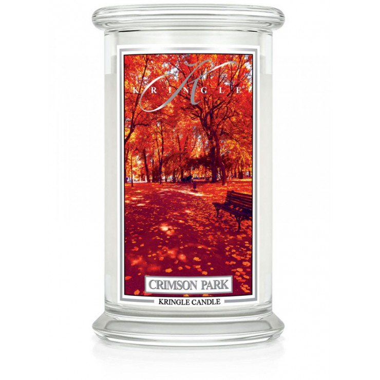 Große Crimson Park Kringle Kerze