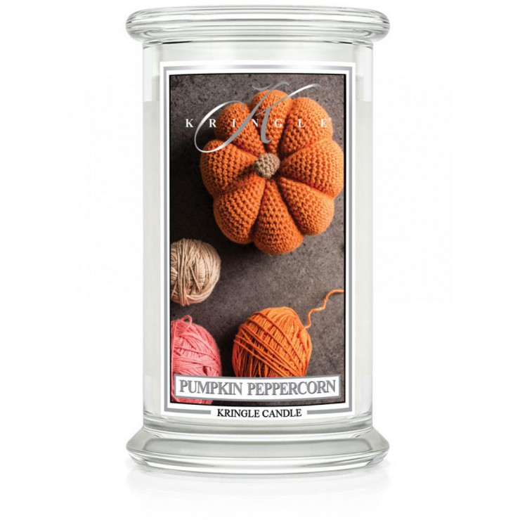 Große Kürbis-Pfefferkorn-Kringelkerze Große Kürbis-Pfefferkorn-Kringelkerze