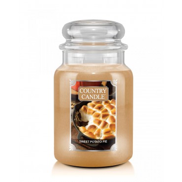 Große Süßkartoffelkuchen Land Kerze