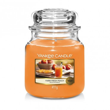 Medium Farm Fresh Pfirsich Yankee Kerze