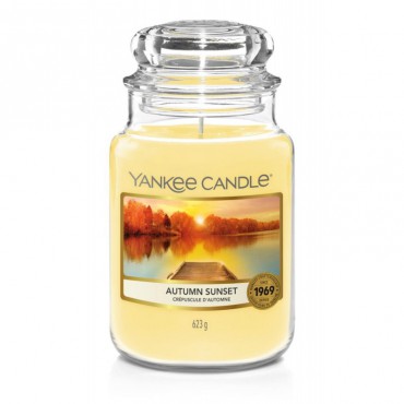 Herbstsonnenuntergang große Kerze von Yankee Candle