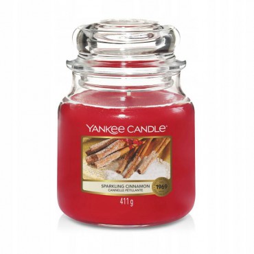 Sparkling Cinnamon Yankee Candle mittelgroße Kerze