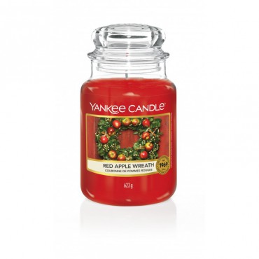 Große Kerze Red Apple Wreath von Yankee Candle