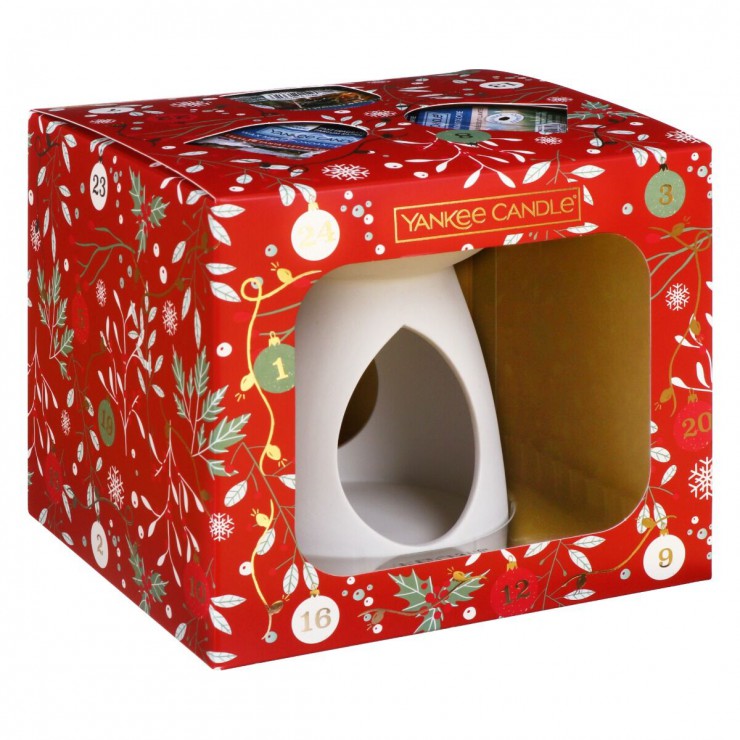 Countdown To Christmas - Kamin-Geschenkset + 3 Yankee Candle Duftwachse